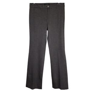Talbots Dress Pants Womens 2 Gray Mid Rise Flare Leg Pockets Stretch Career